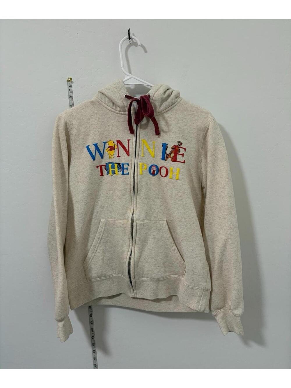 Disney parks Winnie the Pooh full Zip up Hoodie - Ladies Size Medium